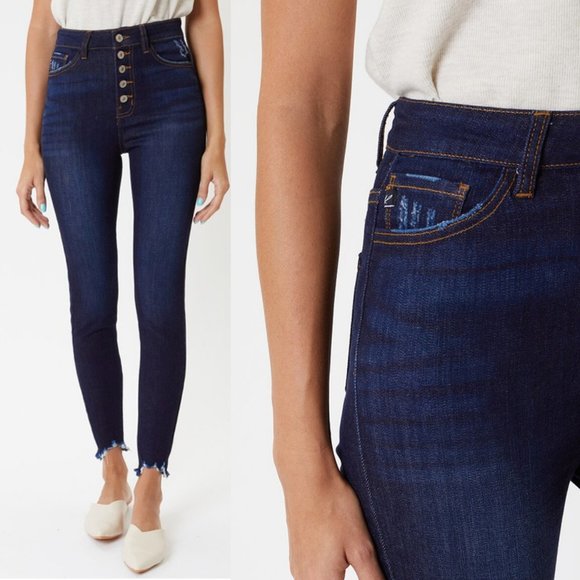 Terri Ultra High Rise Button Fly Super Skinny Jean - Picture 5 of 12